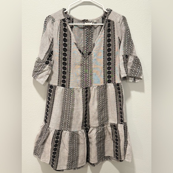 Dylan Embroidered Shea Dress - Gray, Size Xs - Excellent Condition
